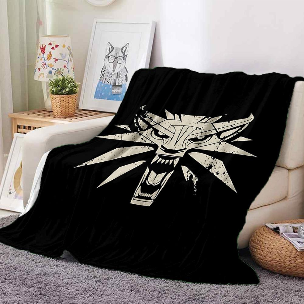 1pc Wolf Head Blanket Lightweight Flannel Blanket Throw Blanket For Sofa, Bed, Travel, Camping, Livingroom, Couch, Chair, And Bed yy2509026177
