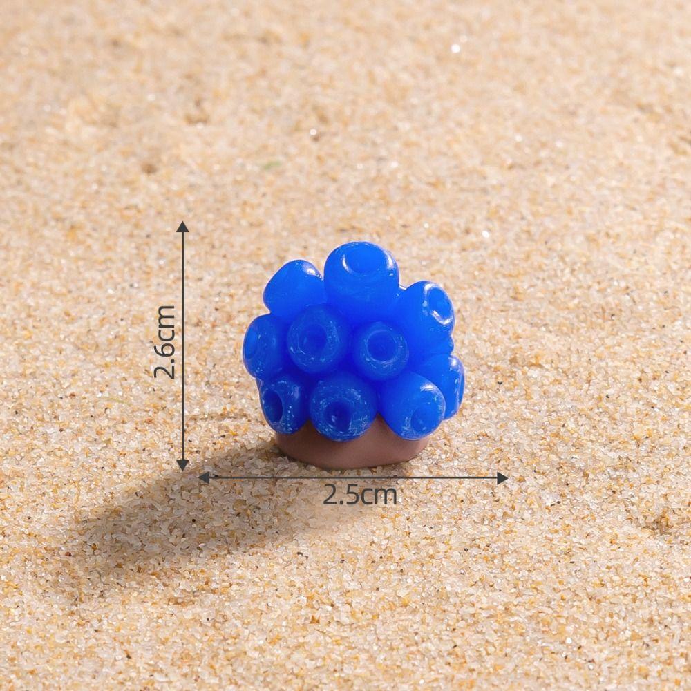 Resin Crafts Marine Animals Fish Ornaments Cute Mini Miniatures Animals Figurines DIY Coral Fish Garden Decorations