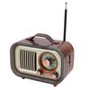Ретро Bluetooth-колонка Радио Портативное AM FM SW Радио Перезаряжаемая Беспроводная Колонка с Телескопической Антенной для Дома