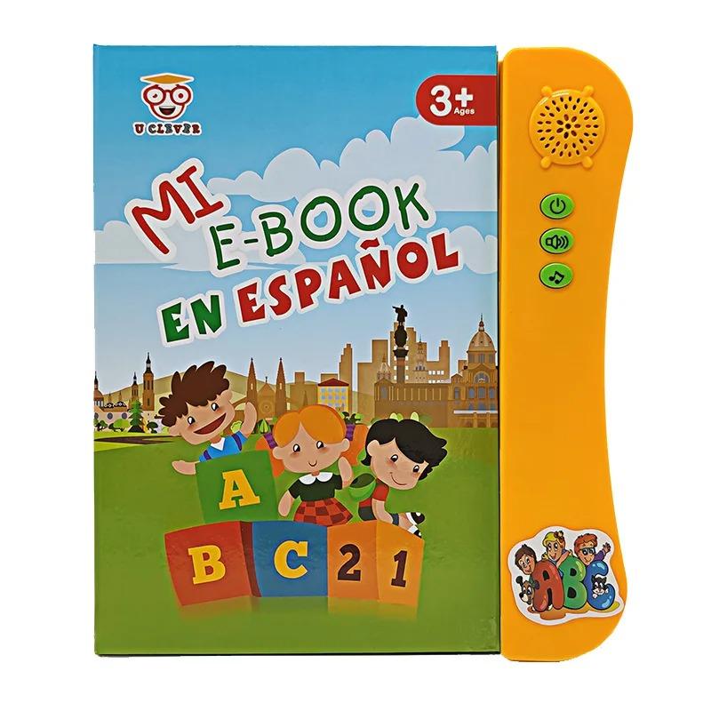 Spanish Language Learning E-Book Interactive Voice Reading Machine Kids Gift Exercise Spanish Pronunciation Spanish Reading Book