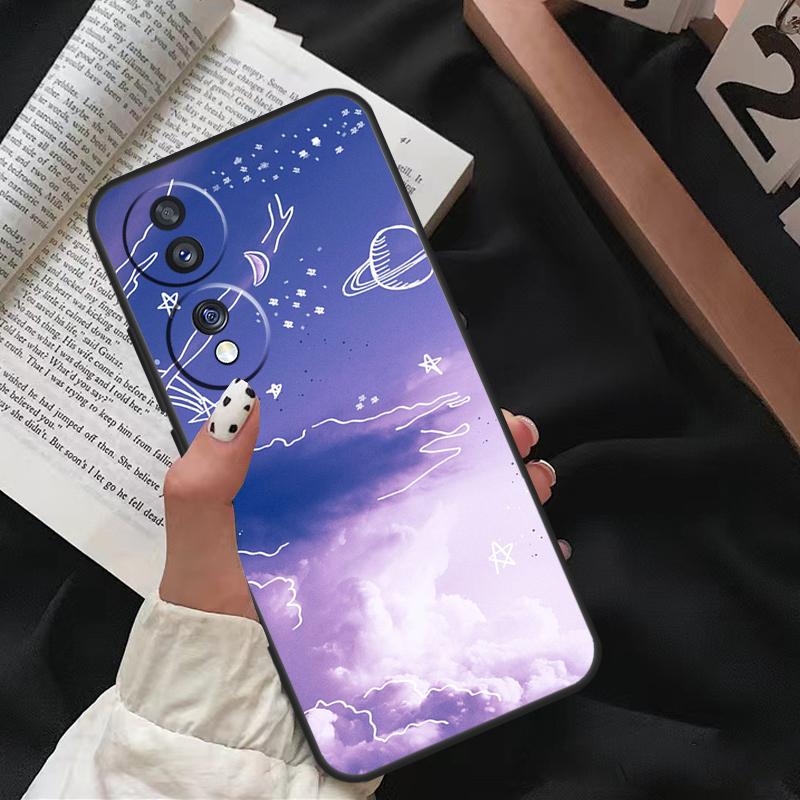 Фиолетовый эстетичный чехол для Honor X8 X9 X7 X6 a 8X 9X X9a Чехол для Honor Magic 5 Pro 10 50 70 90 Lite Coque