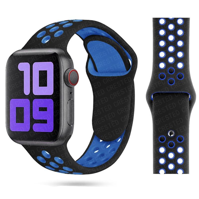 Ремешок для Apple Watch Band 7 SE 41 мм 45 мм 44 мм 40 мм 38 мм 42 мм спортивный силиконовый мягкий браслет аксессуары для Iwatch Series 6 SE 5 4 3 2 женщины мужчины