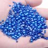 8mm Flat-Bottom Half-Round Imitation Pearls Beads, 100-Pack - DIY Rhinestone Mobile Case Accessories