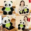 Adorable Panda With Bib Plush Toy Stuffed Animal Doll Kids Gift Decorations
