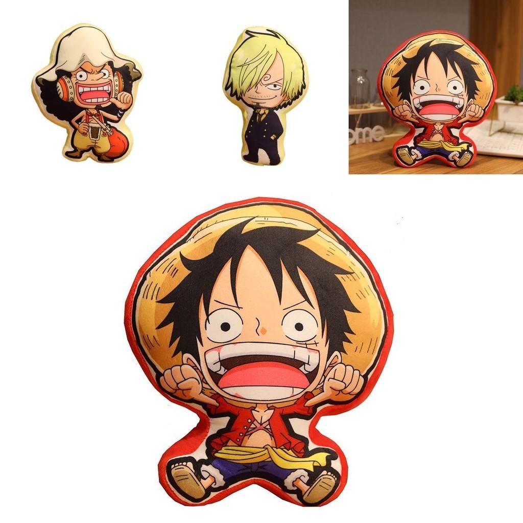 Cute One Piece Plush Pillow Cartoon Monkey D. Luffy Roronoa Zoro Tony Tony Chopper Characters)