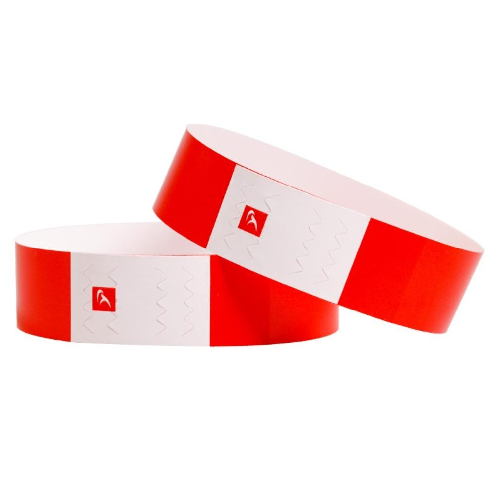 100 Pcs Paper Tyvek Wristbands Synthetic Paper Wrist Festivals Admission Party Identification