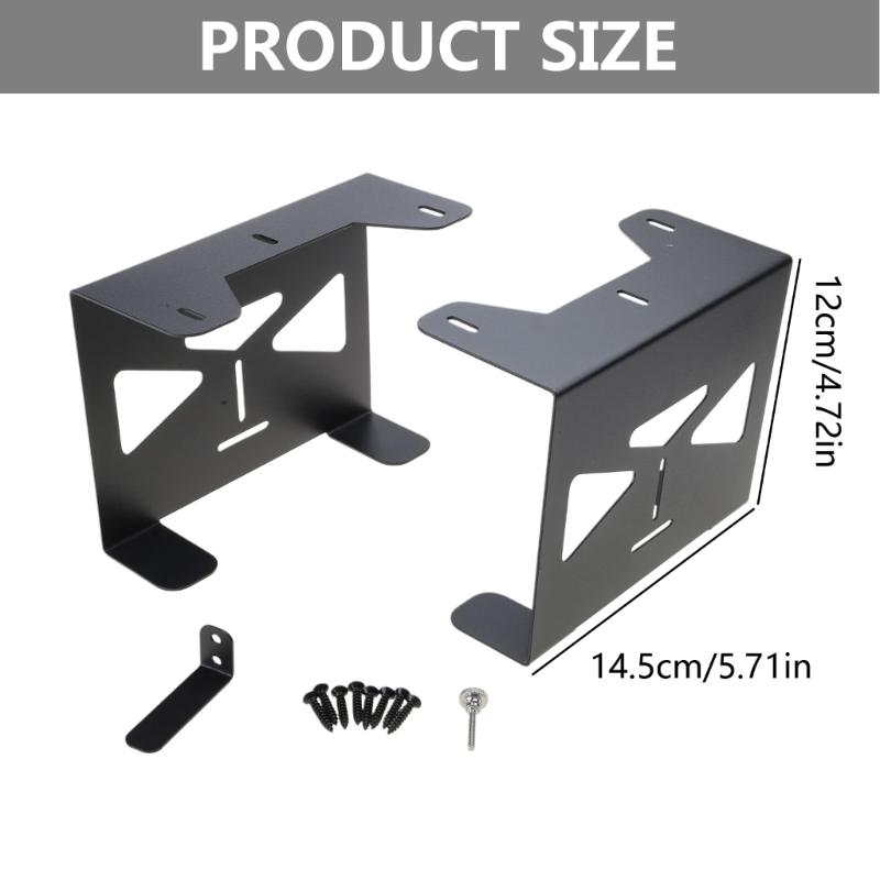 Metal Under Desk Mount Space Saving Gaming Organizers Metal Storage Bracket Simple to Use for  Consoles & Controllers