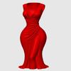 Элегантная Ваза-Скульптура Платье для 3D-Печати Декорация Практичное Украшение для Дома На Обеденный Стол Или Консоль в Прихожей