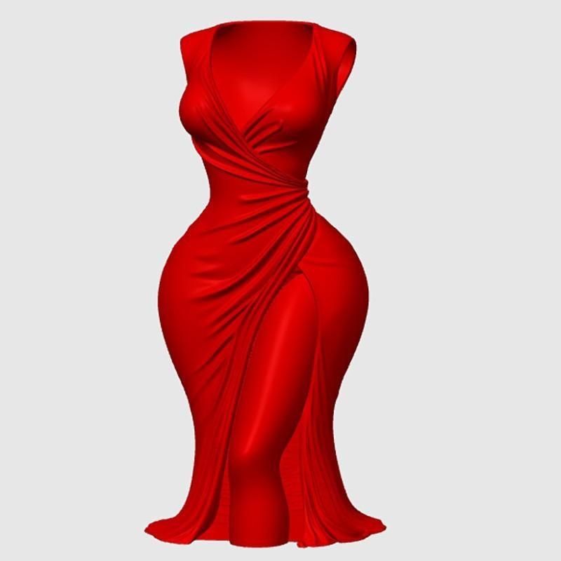 Элегантная Ваза-Скульптура Платье для 3D-Печати Декорация Практичное Украшение для Дома На Обеденный Стол Или Консоль в Прихожей