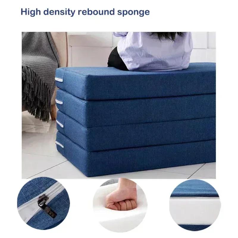 Складные губчатые матрасы для односпальной кровати, мебель из пены с эффектом памяти, складной матрас для офисного обеденного перерыва, простой коврик для татами, коврик для йоги