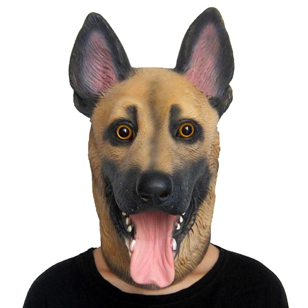 Halloween leopard, tiger, elephant, fox, rooster head animal mask, carnival party funny latex animal headgear