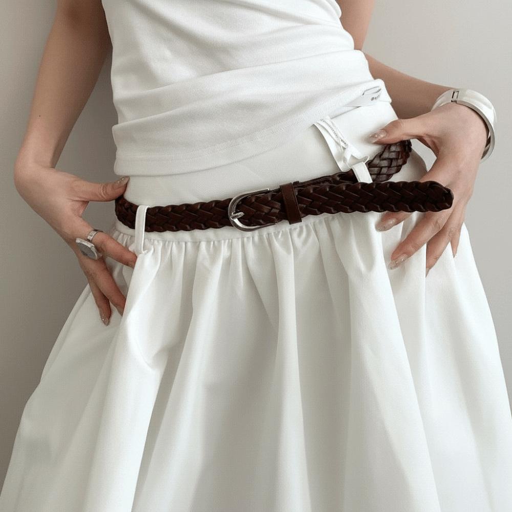 Korean Style Skirt Belt Versatile Literary Belt Casual Jeans Belt for Women