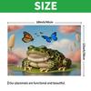 4/6pcs Rectangular Placemats - 12X18 Inch Frog Lily Pad Printed Table Mats with 2D Element Pattern Design, Durable Washable Polyester Table Runners