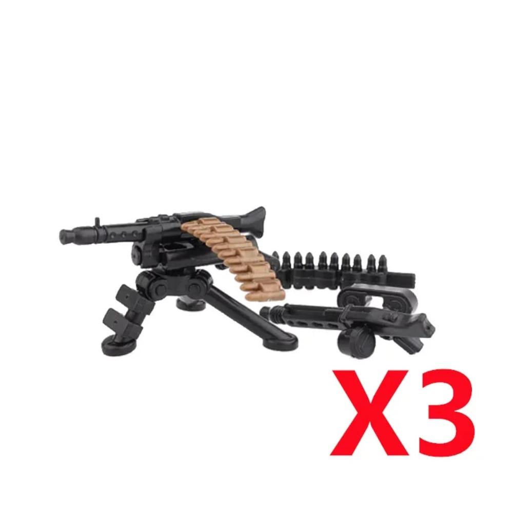 Военный MOC Оружие Строительный Блок Тяжелый Пулемет Гатлинг M19 NSV Фигурки Артиллерия Сапер Пистолет Пуля Игрушка Подарок K013