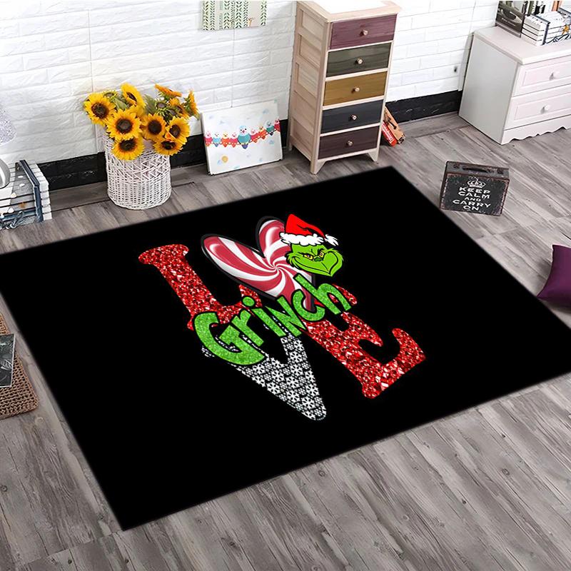 1PC The Grinch Rug - home decoration Carpet For Living Room Bedroom Flooring Computer Chair Area Rug