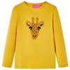 Children's Long-sleeved T-shirt Dark Ochre 92/104/116/128/140