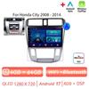 Autoradio multimédia Android 17 pour Honda City 2008-2014, lecteur vidéo, navigation GPS, 8 cœurs, écran tactile, Bluetooth, RDS