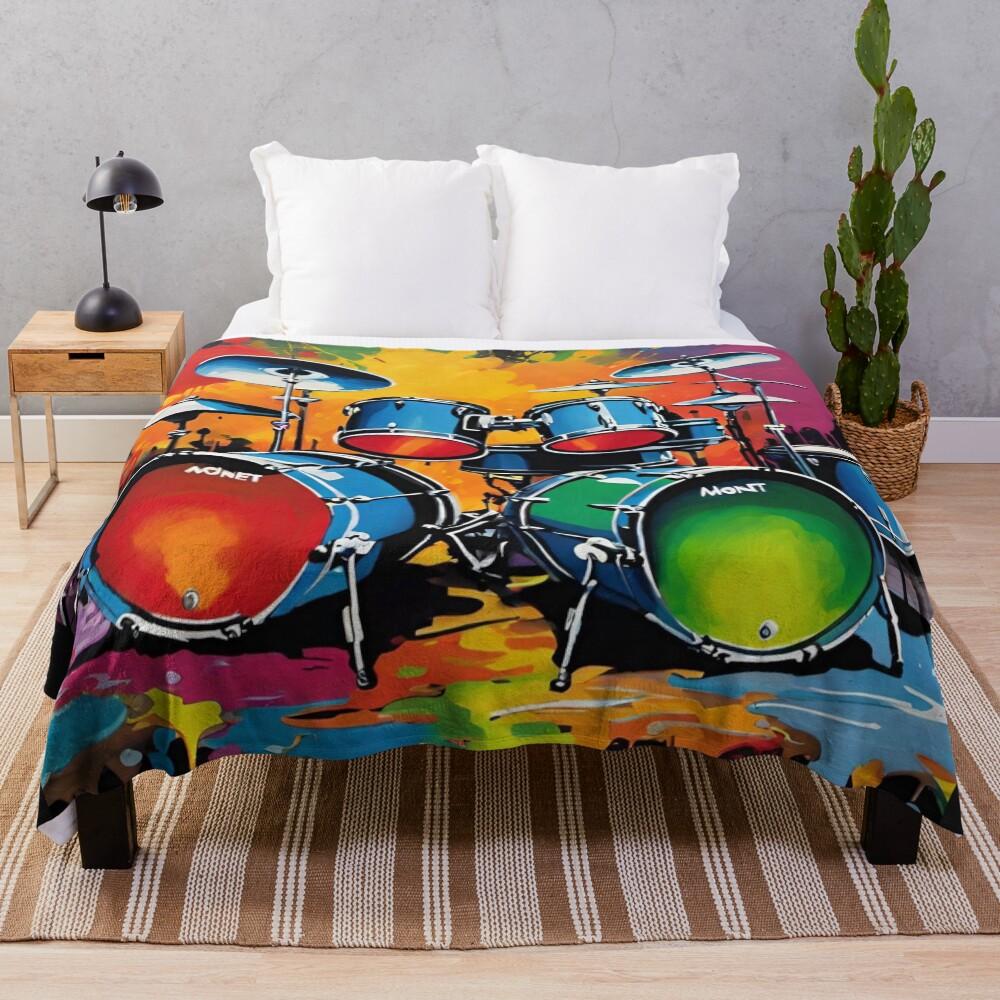 Drummer Throw Blanket