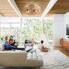 22-Inch Boho Ceiling Fan in Rattan Cage Design – with 6 Speed Settings, Remote Control & Reversible DC Motor for Living Rooms