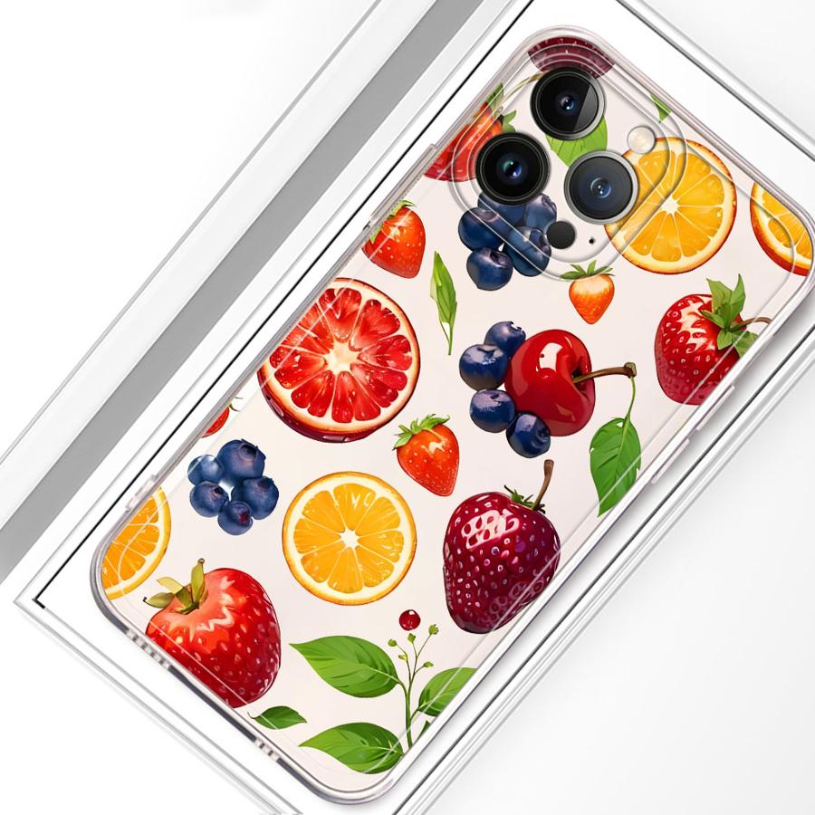 Мягкий чехол для телефона с фруктами и чили для iPhone 17 Pro Max 12 Mini 15 XS Max 13 Pro 16 7 8 Air 14 Plus XR 11