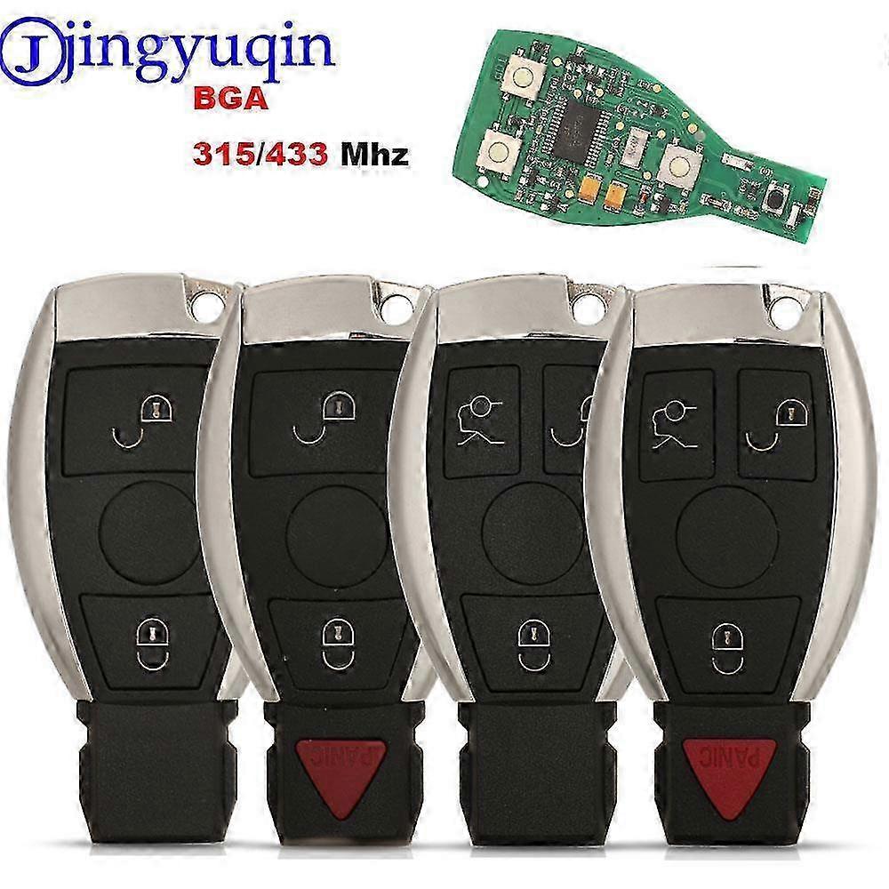 2025 Smart Remote Car Key For Mercedes Benz Year 2000+ Supports Original NEC and BGA 315MHz Or 433.92MHz 3 Buttons