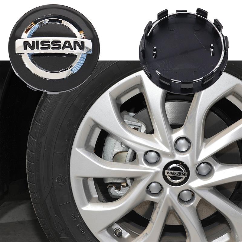 4pcs 3D 54mm 60mm 63mm Nissan car emblem Wheel Center Hub Cap auto Rim refit dust-proof badge covers sticker styling