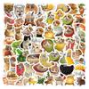 100 Funny Food Cat Graffiti Stickers Decorate Refrigerator Skateboard Water Cup DIY Personality Stickers