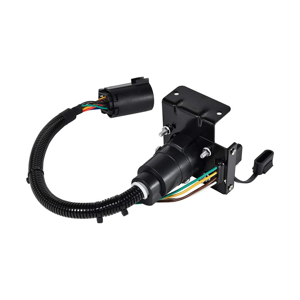 7-way Trailer Harness 4-way Flat Plug Socket Kit For Chevy Silverado 1500 2500