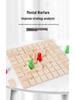 Wooden Two-Player Children's Logic Chess Game – Educational Multi-Player Brain Teaser