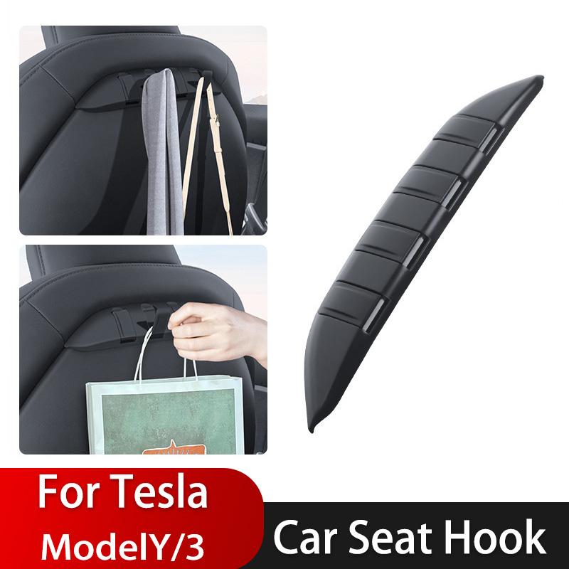 Крючки для спинки заднего сиденья автомобиля Tesla Model 3/Y, вешалка для подголовника, крючки для рюкзака, автомобильные аксессуары