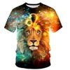 Shaxsan, moda, yo'lbars, futbolka, bo'yin printi, sher, raqamli qisqa yengli top