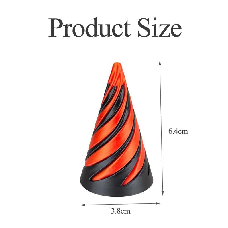 Невозможная Пирамида Сквозная Скульптура Спираль Винт Фиджет 3D Игрушка Спираль Конус Декомпрессия Тревога Облегчение Детей Взрослых Игрушка Подарок