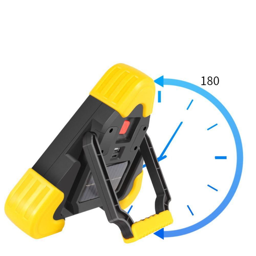 2-IN-1 Warning Light Roadside LED Work Light Flashing Light Triangle Warning Sign Outdoor