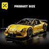 Набор строительных блоков ToylinX 2143 детали Гоночный автомобиль 1:Модель спортивного автомобиля из кубиков, масштаб 1:10, набор для сборки, игрушки для взрослых, подарки мальчикам на день рождения