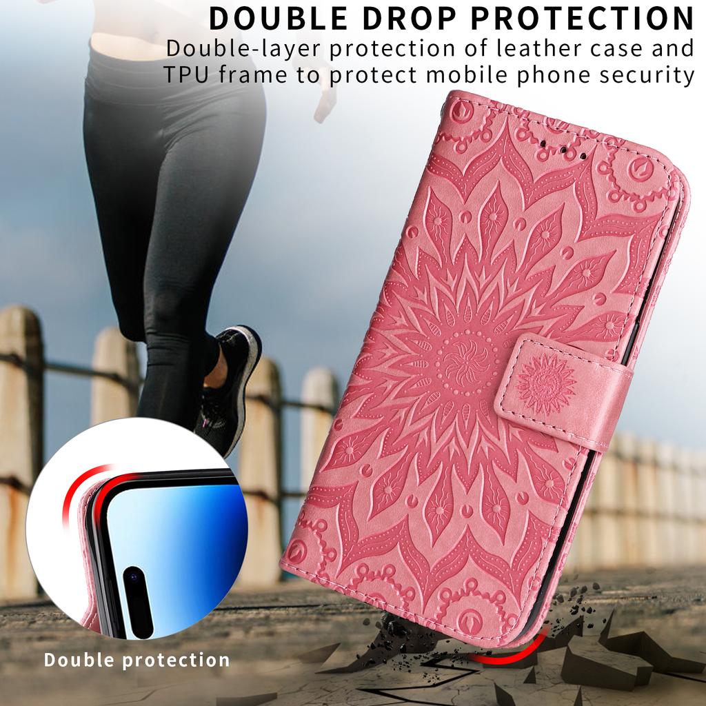 For Huawei Pura 80 Leather Wallet Case Sunflower Imprinted Phone Cover