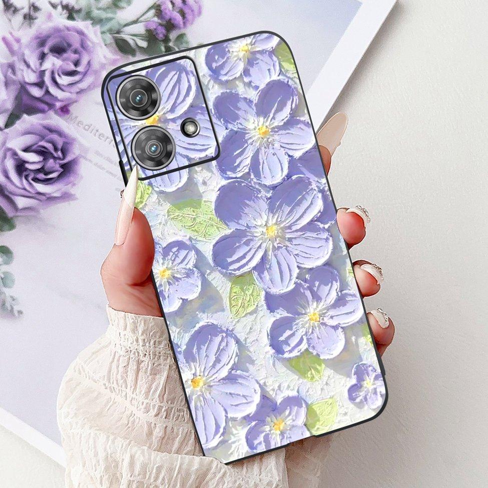 For Motorola Edge 40 Neo Case XT2307-1 Fashion Luxury Cute Cartoon Silicone Shockproof Bumper For Motorola Edge 40Neo Back Cover