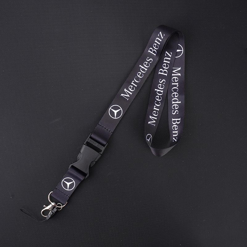 ZPU1 For Mercedes Benz A C E S G Class GLS W177 E300 GLC CLE CLA GLB New Neck Straps Lanyard Key Chain Work ID Card Hanging Rope Ring