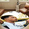 1PC Victory Jude Celebration Round Rug for Livingroom,Bedroom, Palyroom, Chair Rug, Area rug, Circle Carpet, Large Size Fan Christmas gift