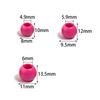 50pcs/bag Colorful Acrylic Beads Big Hole Beads For DIY Jewelry Making Bracelet Necklace Accessories Round Opaque Spacer Beads