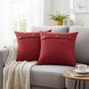 2PCS Imitation Linen Pillow Cover Breathable Japanese Style Throw Pillowcover Polyester Soft Buttoned Pillowslip Home Decor