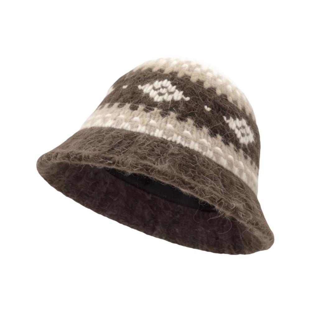 Warm Jacquard Knitted Hat Wool Jacquard Pattern Beanies Cute Knitted Fisherman Hat Winter