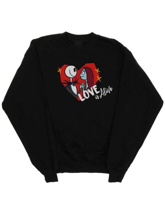 Disney Mens The Nightmare Before Christmas Love Is Alive Sweatshirt
