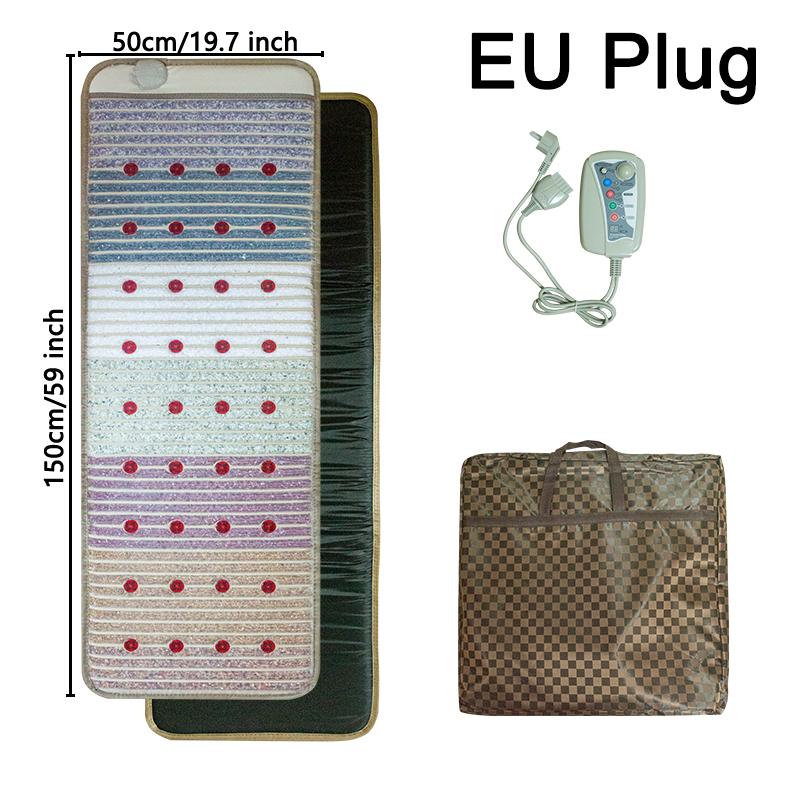 150×50 см инфракрасный магнитный биокристаллический коврик с технологией PEMF - подушка для массажа с фотонами и энергией чакры, грелка