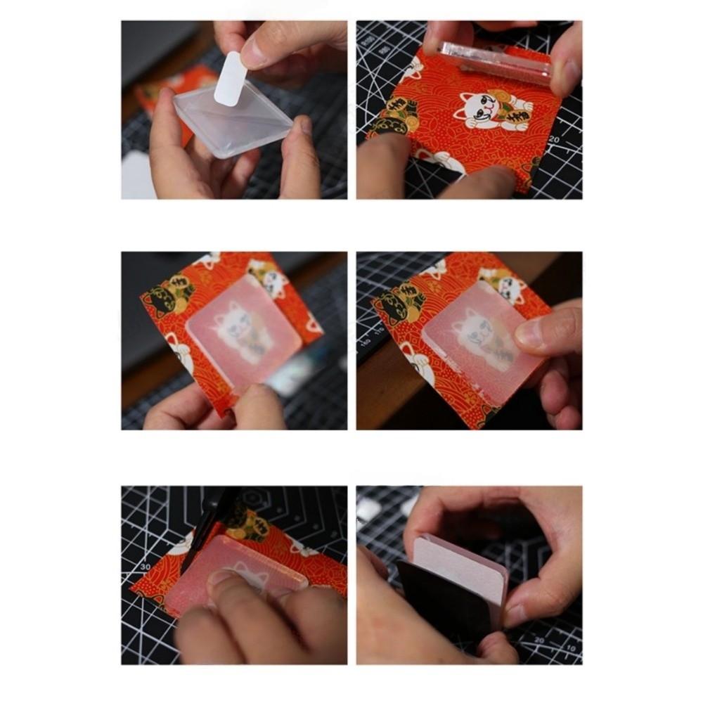 5 шт. Высокая прозрачность DIY Магнит на холодильник Круглый Квадратный Наклейка на холодильник Самоклеящийся Материал Упаковка Акриловый Фото Магнит