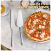 2PCS Stainless Steel Pizza Knife Wedding Birthday Potluck Cake Knife Shovel Baking Set Cut Toast Serrated Bread Knife