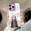 Чехол для телефона Danganronpa Чиаки Нанами для iPhone 17 16 15 14 13 12 11 X XR XS Air Pro Max Plus Фиолетовый Цветной Серебристый Чехол
