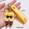 Anime Spongebob Squarepants Keychain Patrick Star Kawaii PVC Toys keychain Backpack charm Birthday Gift For Kid
