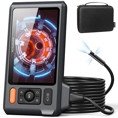DEPSTECH Fiberscope 1080P 5-дюймовый IPS экран камера-скоп с большим экраном монитора Snake Camera внешний диаметр микроскоп IP67 водонепроницаемый промышленный