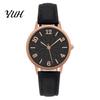 Women Casual Watch Faux Leather Strap Watch, Round Dial Quartz Band Watches Ladies Formal Wristwatch, Gifts for Her Lightweight