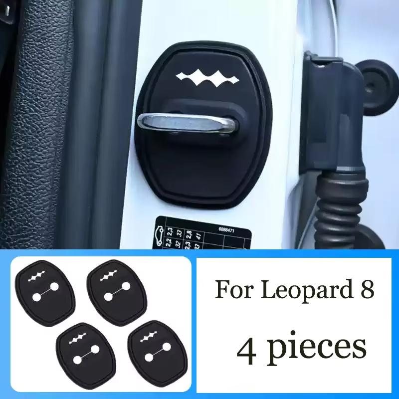 Для Equation Leopard 5 Leopard 8 2024 2025 Специальный автомобильный замок двери Крышка Пряжка Силиконовая амортизирующая подушка Защита двери